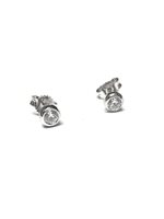 Orecchini Stocco Gioielli in Oro bianco Zirconia ORS 91 - ORS 91